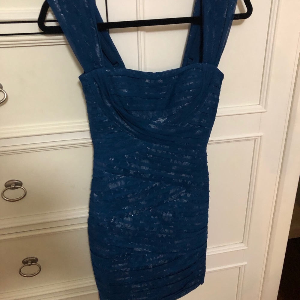 NBW dark blue BCBGMaxazria cocktail dress